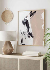 decoración con cuadros, ideas - lámina decorativa abstracta y colorida con efecto pintura - kudeko