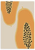 lámina decorativa de ilustración de papaya para cocina - kudeko