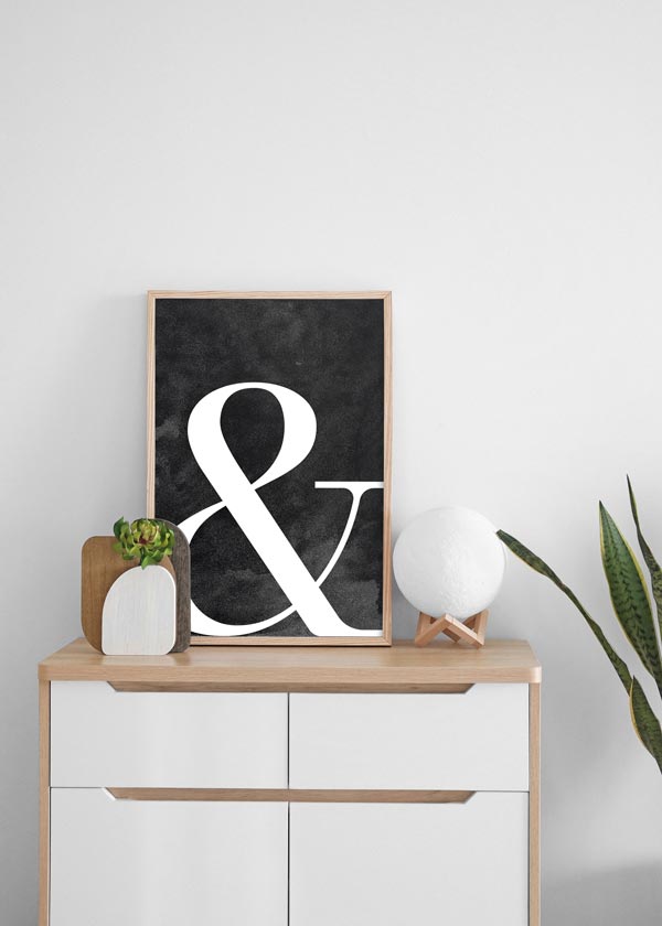 Decoración con cuadros, ideas -  cuadro minimalista y en blanco y negro