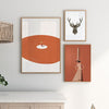 decoración con cuadros, mural - lámina decorativa de estilo vintage de collage que representa la confianza - kudeko