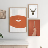 decoración con cuadros, mural - lámina decorativa de estilo vintage de collage que representa la confianza - kudeko