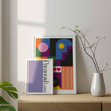 decoración con cuadros, ideas - lámina decorativa con degradado y frase paranormal love - kudeko