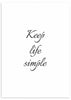 cuadro con frase en blanco y negro. Lámina decorativa.